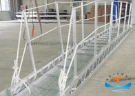 Padrão de superfície anodizado do barco escadas marinhas JIS do corredor central com rede de segurança