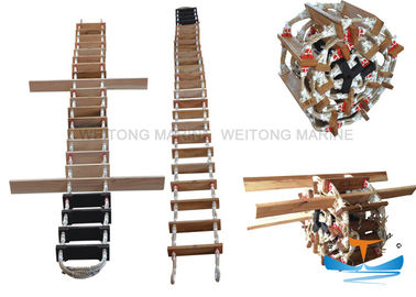 China Superfície antiderrapagem da escada de madeira do embarque do material SOLAS para escalar fábrica